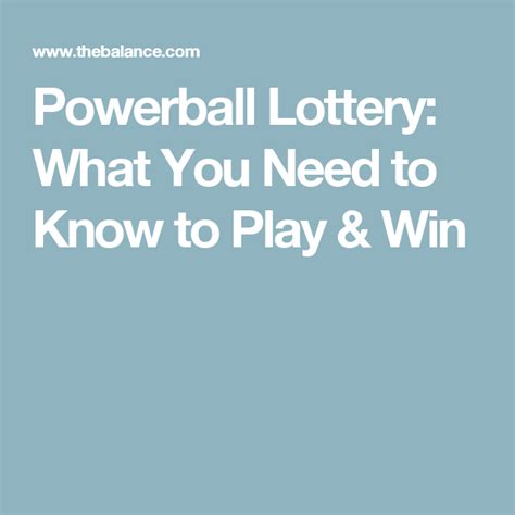 how does powerball work|How Powerball Works: What You Need to Know to Win .